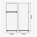 Frigorífico Doble Puerta   | UNIVERSALBLUE Blanco