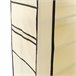 Armario Zapatero Tela con Puerta Cremallera Nyana Home  27 pares 88 Beige