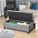 Banco de Almacenamiento 125x49 Gris