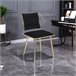 2 piezas, silla de comedor, silla de cocina, silla de salón Negro