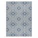 Alfombra de cuerda sisal COLOR Cuadrados Rombos 160x230 Azul