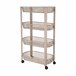Well Home Carro de cocina con 4 ruedas Beige
