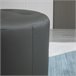 Reposapiés Otomano Giratorio PU, Espuma, Metal Galvanizado HOMCOM Gris