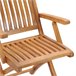 8 Sillas de jardín plegables de madera maciza de teca Marron