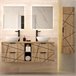 Conjunto de muebles con doble lavabo 2 compartimientos y columna Teren 140 Conjunto de muebles con doble lavabo 2 compartimientos y columna Teren 140 Madera