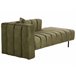 Beliani Chaise longue izquierdo Terciopelo LANNILS Beige