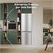 Frigorífico combi 179,4M 252L inox CANDY CCG1S 518EX Inox