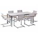 Beliani Conjunto de comedor COSOLETO Blanco