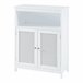 Mueble de baño Karlsøy con 2 puertas MDF ratán Blanco