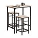 Set Mesa Alta de Bar y 2 taburetes OGT10-N SoBuy Madera