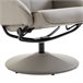 Sillón Relax Cuero sintético, Esponja, Acero HOMCOM Gris