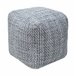 Puff algodón DAVU 45x45cm color gris Gris
