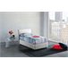 Cama individual en tela Blanco