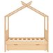Estructura De Cama Infantil 146x77 Blanco