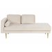 Beliani Chaise longue izquierdo Terciopelo MIRAMAS Beige