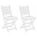 Beliani Cojín de asiento TERNI Blanco/ Beige