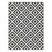 Alfombra BCF Morad RUTA diamantes geométrico 240x340 Negro