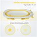 Bañera para Bebé Plegable PP, TPE HOMCOM Amarillo