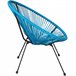 2 sillas de jardín con mesa Azul