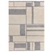 Alfombra shaggy geométrica HELIA - ATTICGO 133x190 Plateado