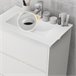 Armario de Baño Melamina de Madera, Cerámica Sintética kleankin 61 Blanco