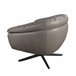 ANGEL CERDA Sillón giratorio piel gris ANGEL CERDA Sillón giratorio piel gris Gris