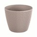 2x Maceta redonda 11,5L Prosperplast Splofy Marron Claro