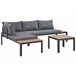 Beliani Conjunto longue PIENZA Negro
