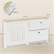 Cubre Radiadores Melamina de Madera, MDF HOMCOM Cubre Radiadores Melamina de Madera, MDF HOMCOM Blanco