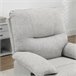 Sillón Reclinable Poliéster, Espuma, Tablero Multicapa HOMCOM Gris