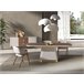 ANGEL CERDA Mesa comedor rectangular y madera Beige