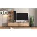 Compacto tv 208 cm negro y roble BELGRADO Compacto tv 208 cm negro y roble BELGRADO Negro/ Madera