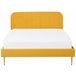 Beliani Cama Terciopelo FLAYAT 193x215 Beliani Cama Terciopelo FLAYAT 193x215 Amarillo