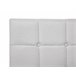 Beliani Cama continental Poliéster ADMIRAL 190x210 Gris Claro