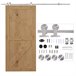 Kit Instalacion Puerta Corredera Acero Inoxidable HOMCOM 2 Plateado
