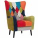 Sillón CIRCO estampado patchwork Multicolor