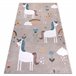Alfombra FUN Sweety para niños unicornio arcoiris 140x190 Beige