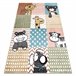 Alfombra FUN Pets para niños animales vistoso 200x290 Multicolor