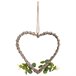 Corazón decoración de mimbre con flores Corazón decoración de mimbre con flores Marron