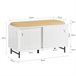 Banco Zapatero con Puertas Correderas FSR116-W SoBuy Blanco