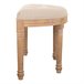 Banqueta de madera Beige