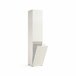 Armario multiusos 2 puertas efecto madera 45 Blanco