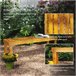 Banco de Jardín Madera de Pino Outsunny Marron