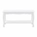Mesa de centro Pearl Vintage con estante MDF lacado y pino Blanco