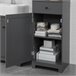Mueble Columna de baño BZR17-DG SoBuy Gris