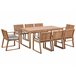 Beliani Conjunto de comedor SASSARI Blanco/ Azul