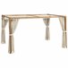 Pérgola de Jardín Aluminio, Poliéster Outsunny Marron