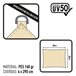 Toldo sombreo rectangular Aktive Garden  uv50 color crema 200x300 Beige