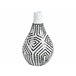 Beliani Jarrón decorativo OMBILIN Blanco/ Beige