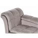 Beliani Chaise longue Poliéster LORMONT Gris Oscuro